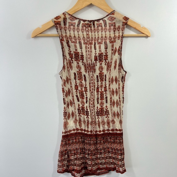 Lucky Brand Boho Sleeveless Dress in Red and Cream - Picture 2 of 4